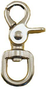 Quality Chrome 2-3/4' Trigger Snap Hook 5/8' Swivel Eye - Great for Pet Leashes, Bag Straps