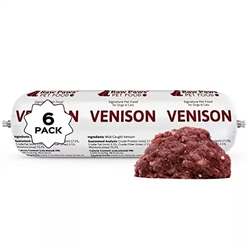 Raw Paws Pet Food Wild-Caught Raw Frozen Venison