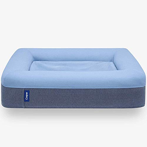 Casper Dog Bed, Plush Memory Foam, Medium, Blue