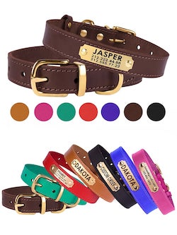 Customized Leather Dog Collar